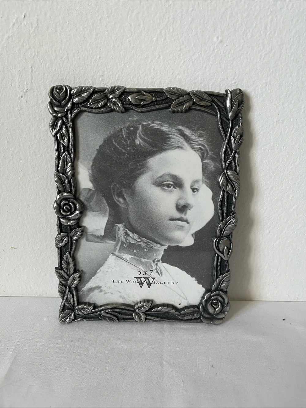 Ornate Silver Floral Metal Picture Frame by the Weston Gallery